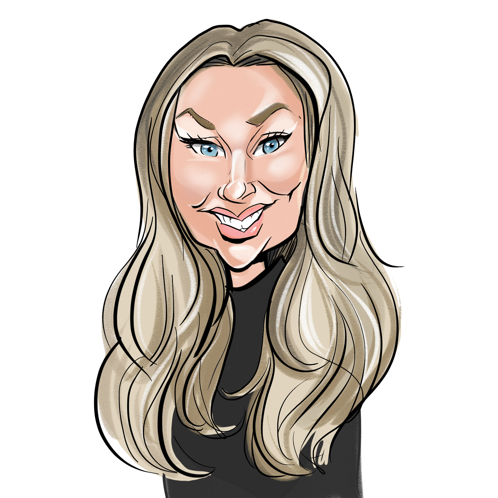 Vanessa Fillip caricature