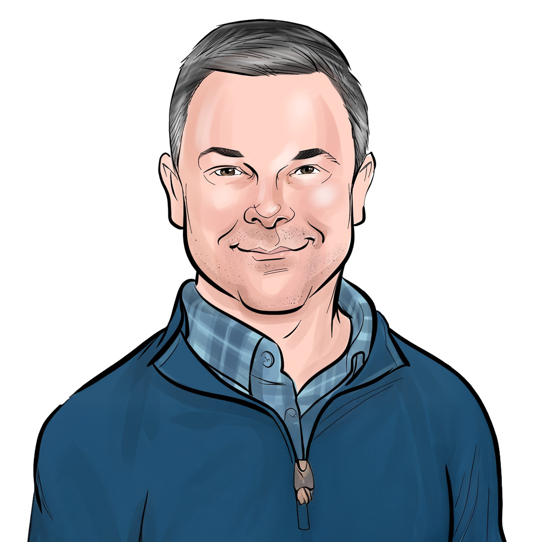 Jason Wood caricature headshot